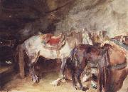 John Singer Sargent Arab Stable painting